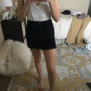 Brandy Melville corduroy mini skirt